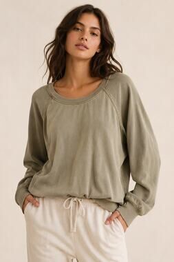 Daily Practice by Anthropologie Open Back Sweatshirt Size Medium